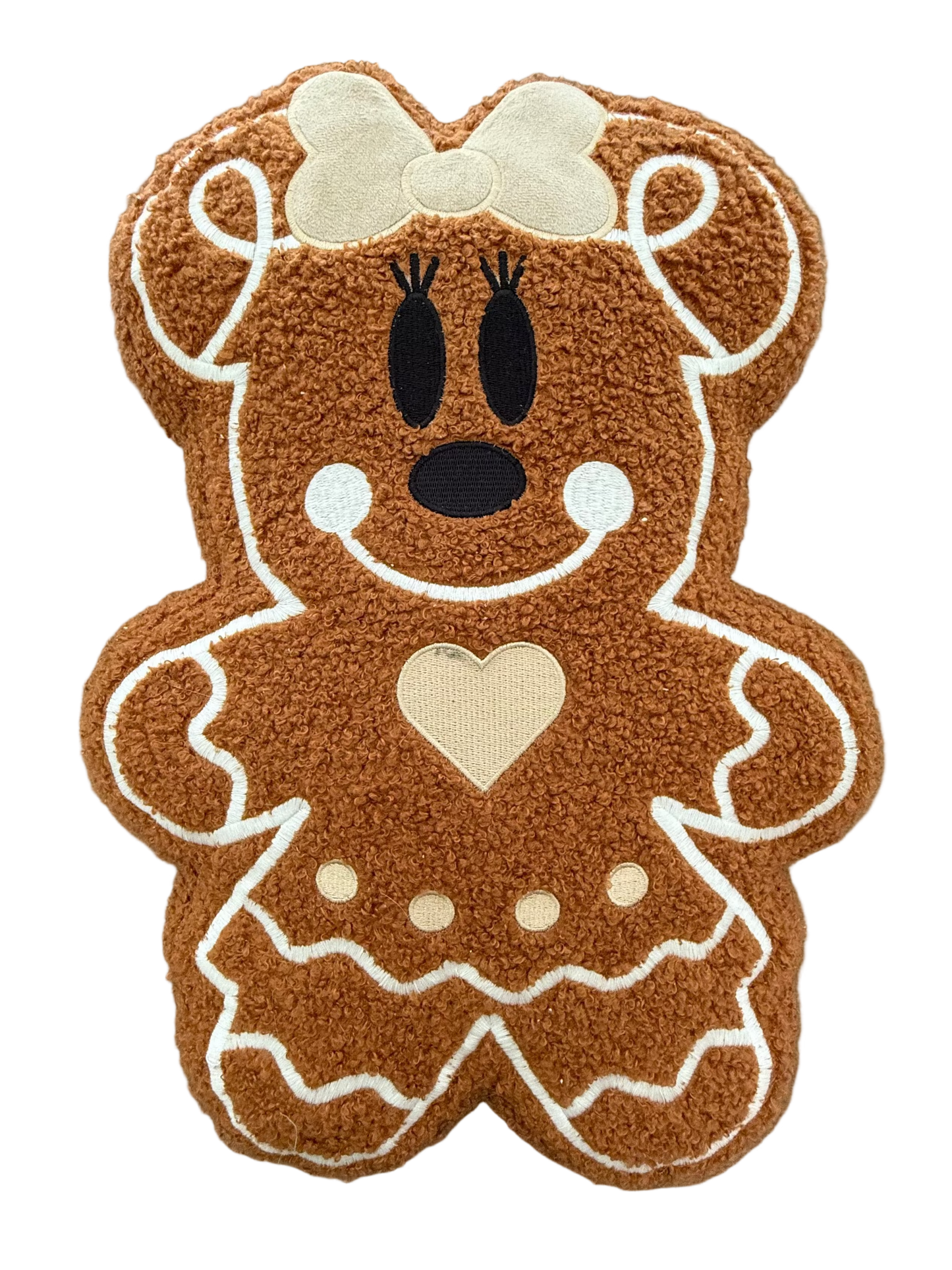 GINGERBREAD BOW PILLOW