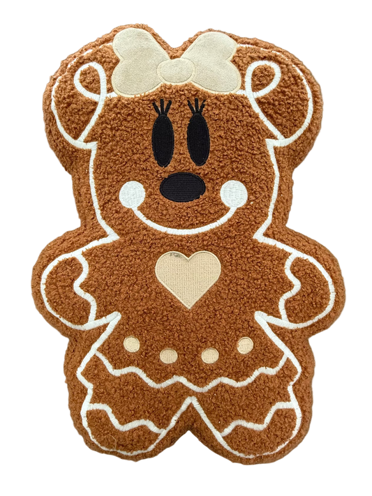 GINGERBREAD BOW PILLOW